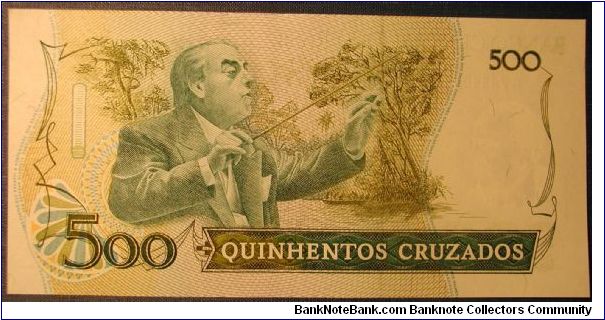 Banknote from Brazil year 1987