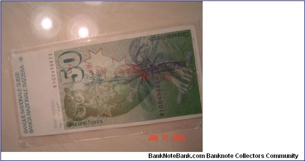 Banknote from Switzerland year 1976