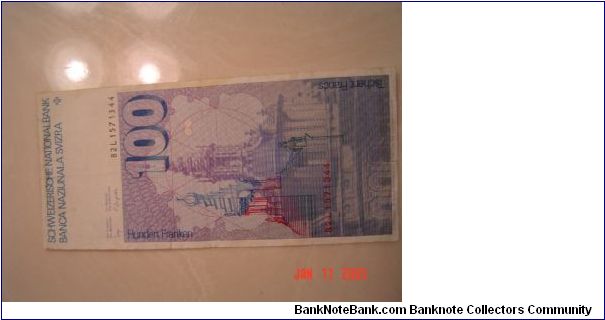 Banknote from Switzerland year 1976