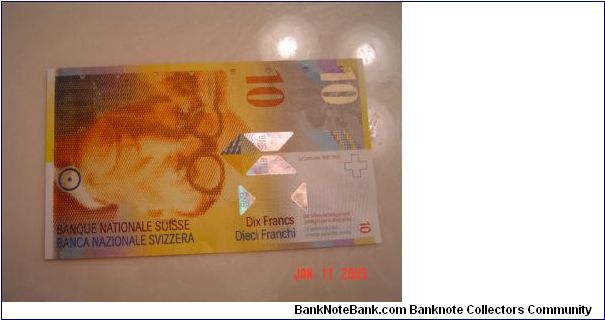 Switzerland P-66 10 Francs 1994 Banknote