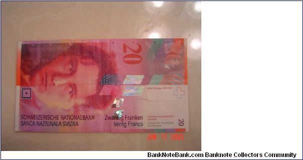 Switzerland P-68 20 Francs 1994 Banknote