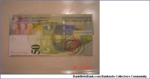 Banknote from Switzerland year 1994