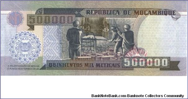 Banknote from Mozambique year 2003