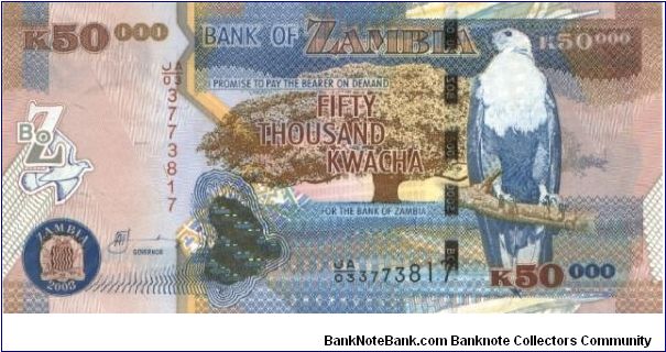 P-NEW, 50.000 Kwacha, 2003 Banknote