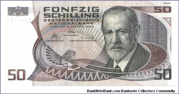 P-149, 50 Schilling, 1986 Banknote