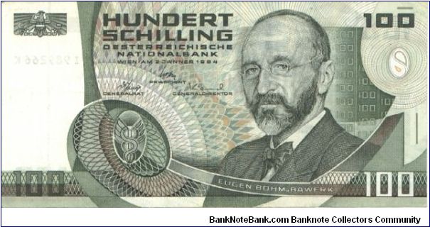 P-150, 100 Schilling, 1984 Banknote