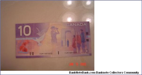 Banknote from Canada year 2002