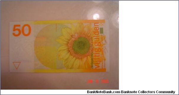 Netherlands P-96 50 Gulden 1982 Banknote