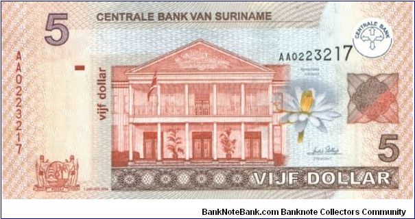 P-NEW, 5 Dollar, 2004 Banknote