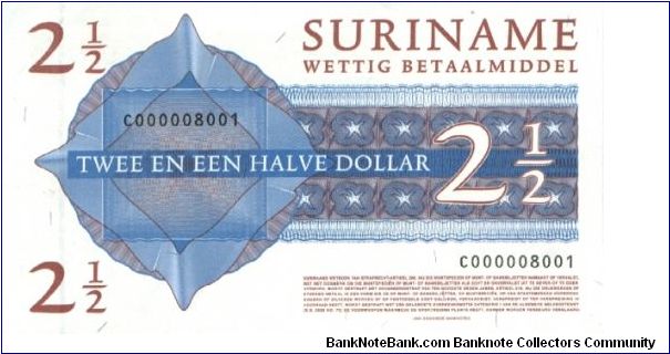 Banknote from Suriname year 2004