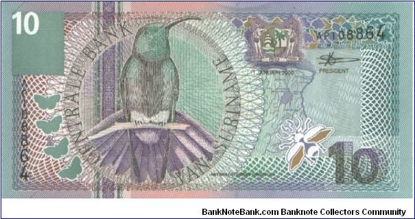 P-147, 10 Gulden, 2000 Banknote