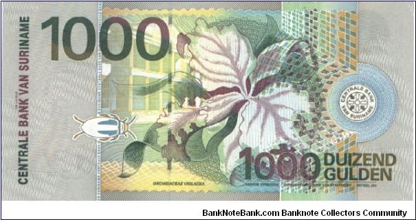 Banknote from Suriname year 2000