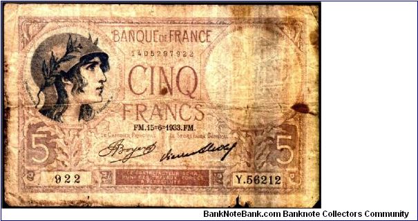 5 Francs Banknote