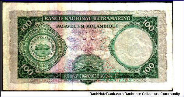 Banknote from Mozambique year 1961