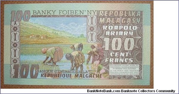 Banknote from Madagascar year 1974