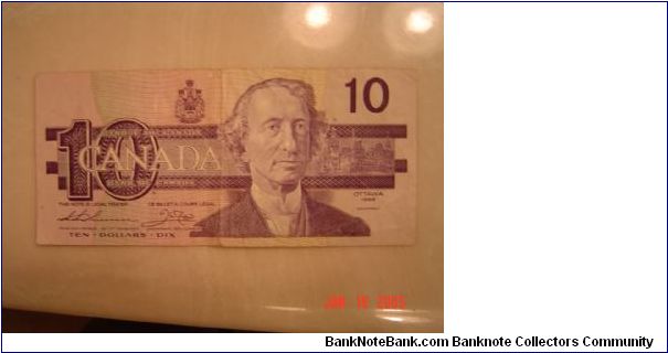 Canada P-97 10 Dollars 1989 Banknote