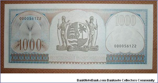 Banknote from Suriname year 1963