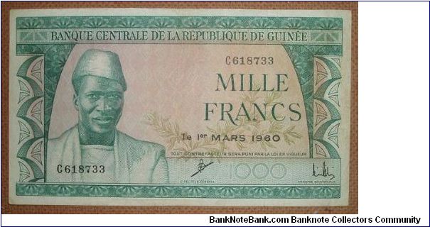 1000 Francs Banknote