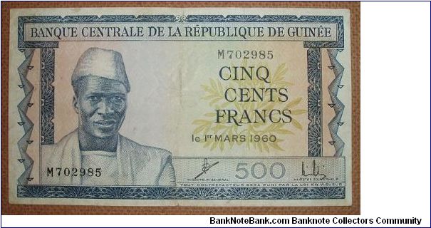 500 Francs Banknote