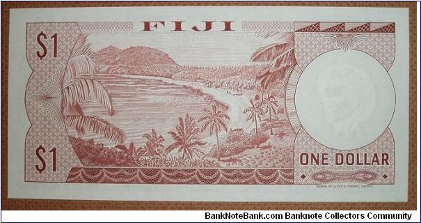 Banknote from Fiji year 1971
