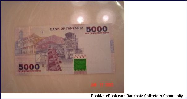 Banknote from Tanzania year 2003