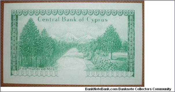 Banknote from Cyprus year 1979