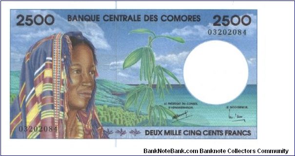 P-13, 2.500 Francs, 1997 Banknote