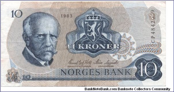 10 kroner. Banknote