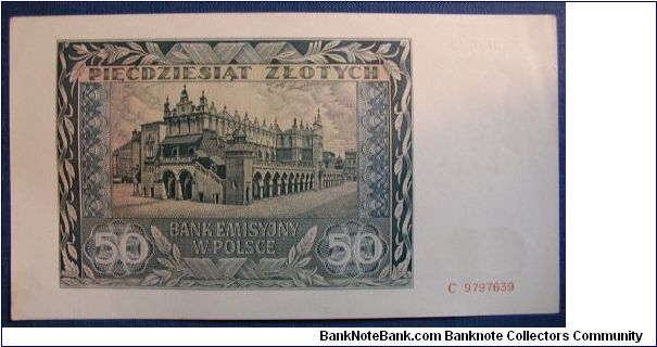 Banknote from Poland year 1941