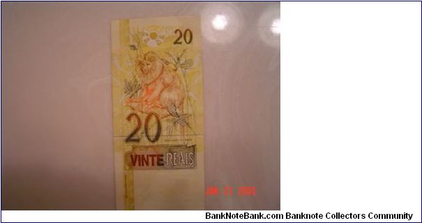 Banknote from Brazil year 2001