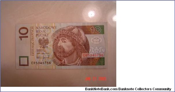 Poland P-173 10 Zlotych 1994 Banknote