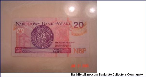 Banknote from Poland year 1994