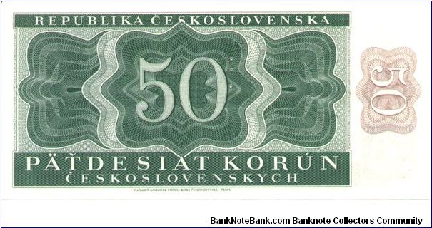 Banknote from Czech Republic year 1950