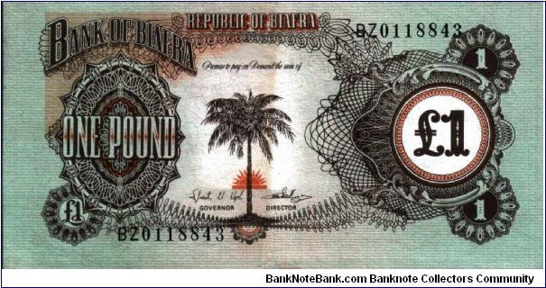 Biafra - 1 Pound - 1986-69 - P-5b Banknote
