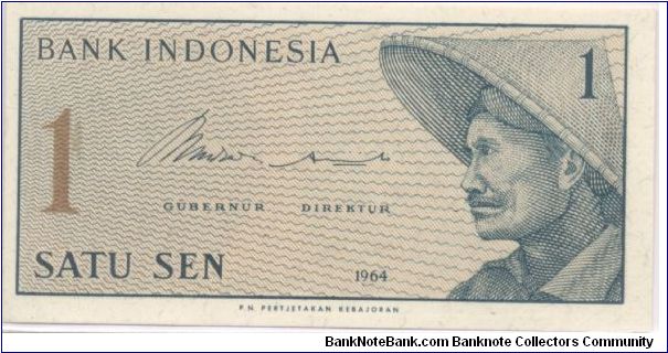 1 Sen Banknote