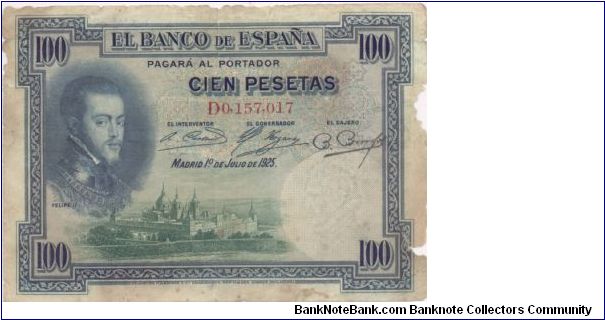 100 Pesetas Banknote
