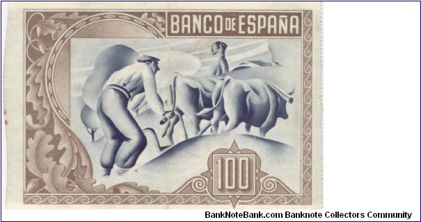 Banknote from Spain year 1937