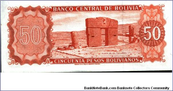 Banknote from Bolivia year 1962