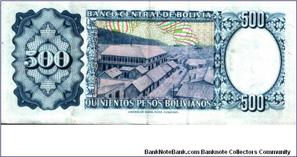 Banknote from Bolivia year 1962