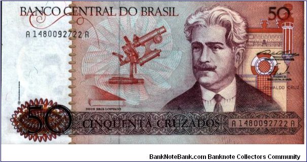 Brazil - 50 Cruzeiros - P210b Banknote