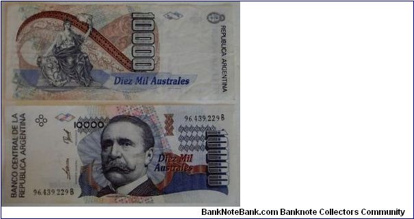 Banknote from Argentina year 1900
