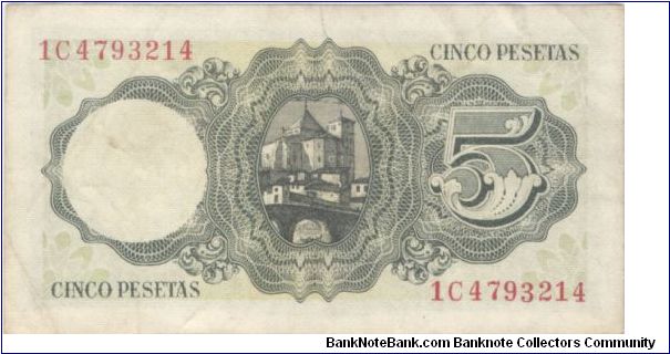 Banknote from Spain year 1951