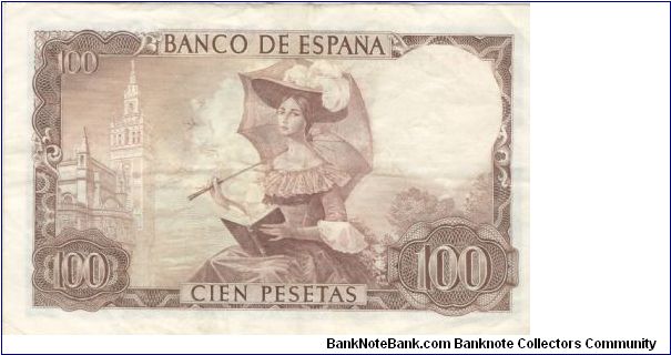 Banknote from Spain year 1965