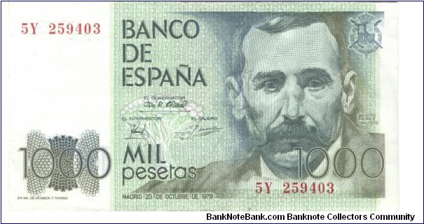 1000 Pesetas Spain 1979 Banknote