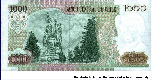 Banknote from Chile year 2002