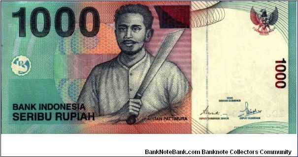 Indonesia * 1.000 Rupiah * 2000 * P-141 Banknote