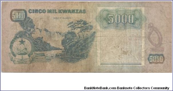 Banknote from Angola year 1991