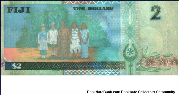 Banknote from Fiji year 2002