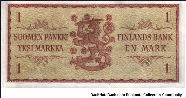 Finland * 1 Markka * 1969 * P-98 Banknote