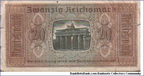 Banknote from Germany year 1939